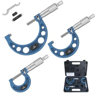 Outside Micrometer 0-3", 0.0001" Graduation Micrometer Set
